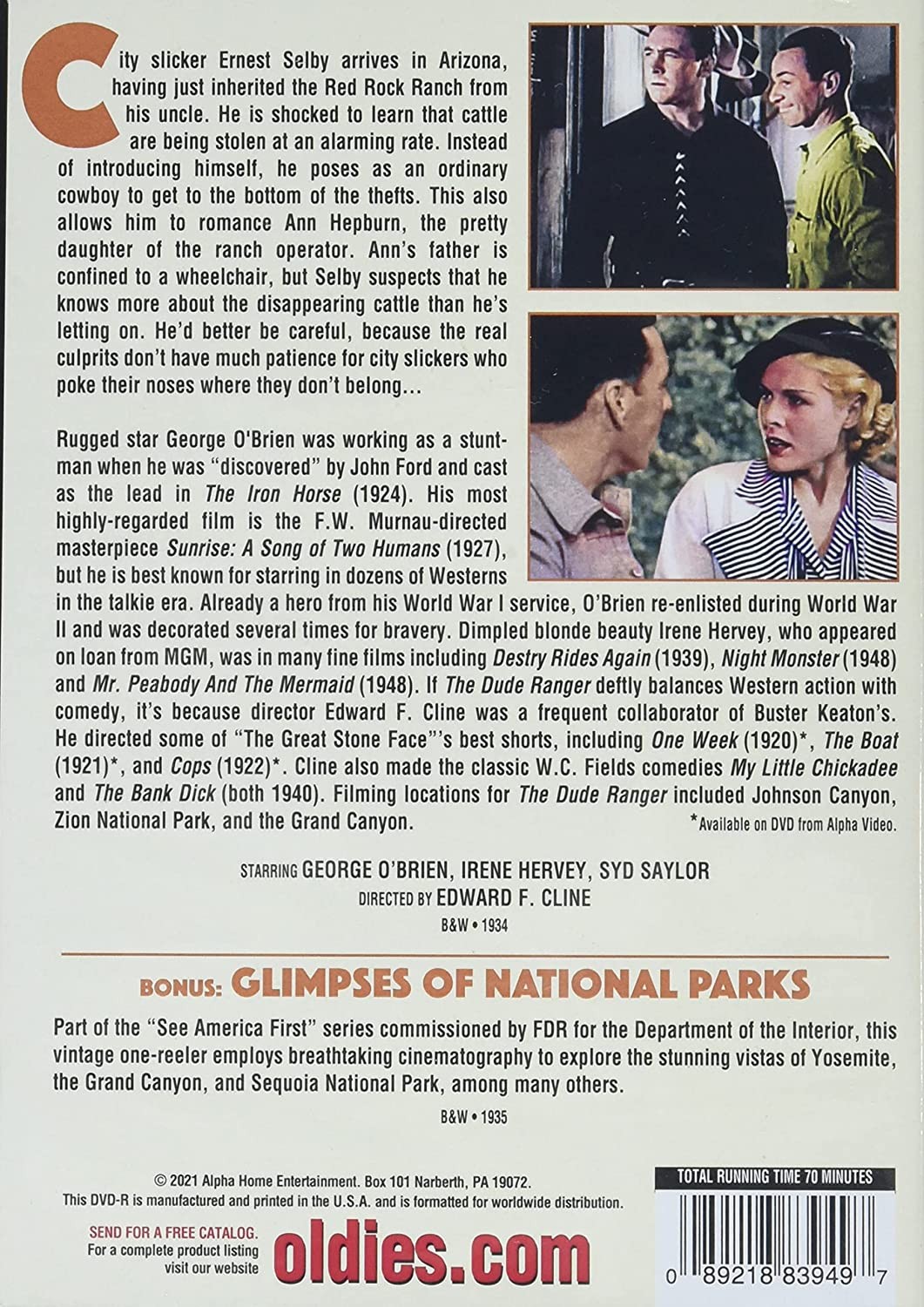 The Dude Ranger (DVD) George O’Brien Irene Hervey Syd Saylor