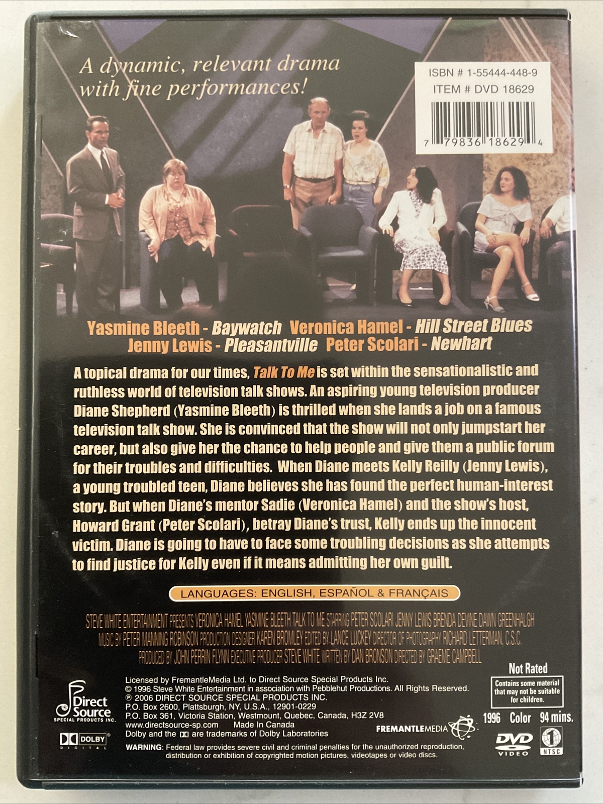 TALK TO ME / Teenage Paparazzo 2 DVD -YASMINE BLEETH JENNY LEWIS Adrian Grenier
