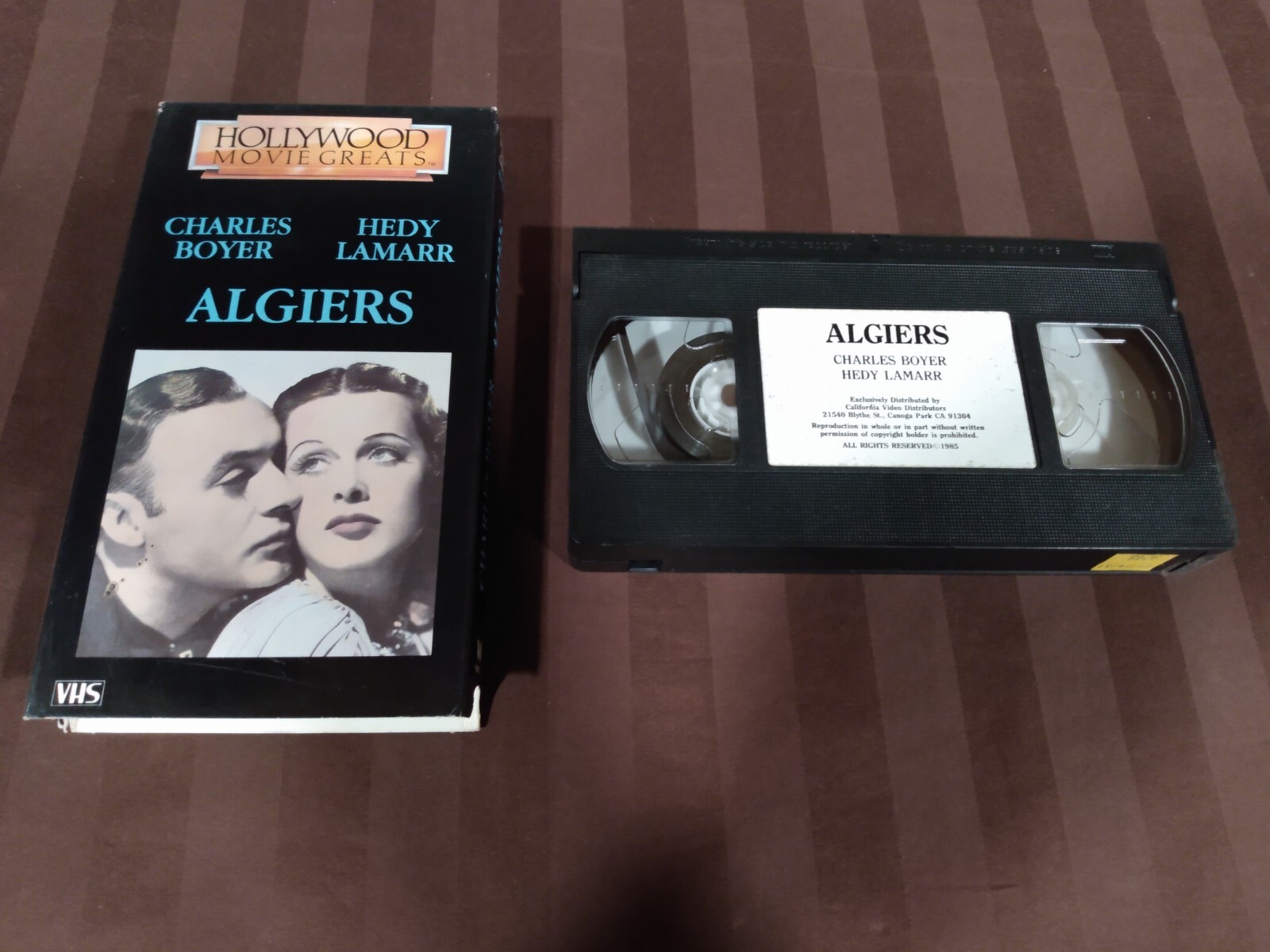 Algiers (VHS, 1985) Hollywood Movie Greats Charles Boyer