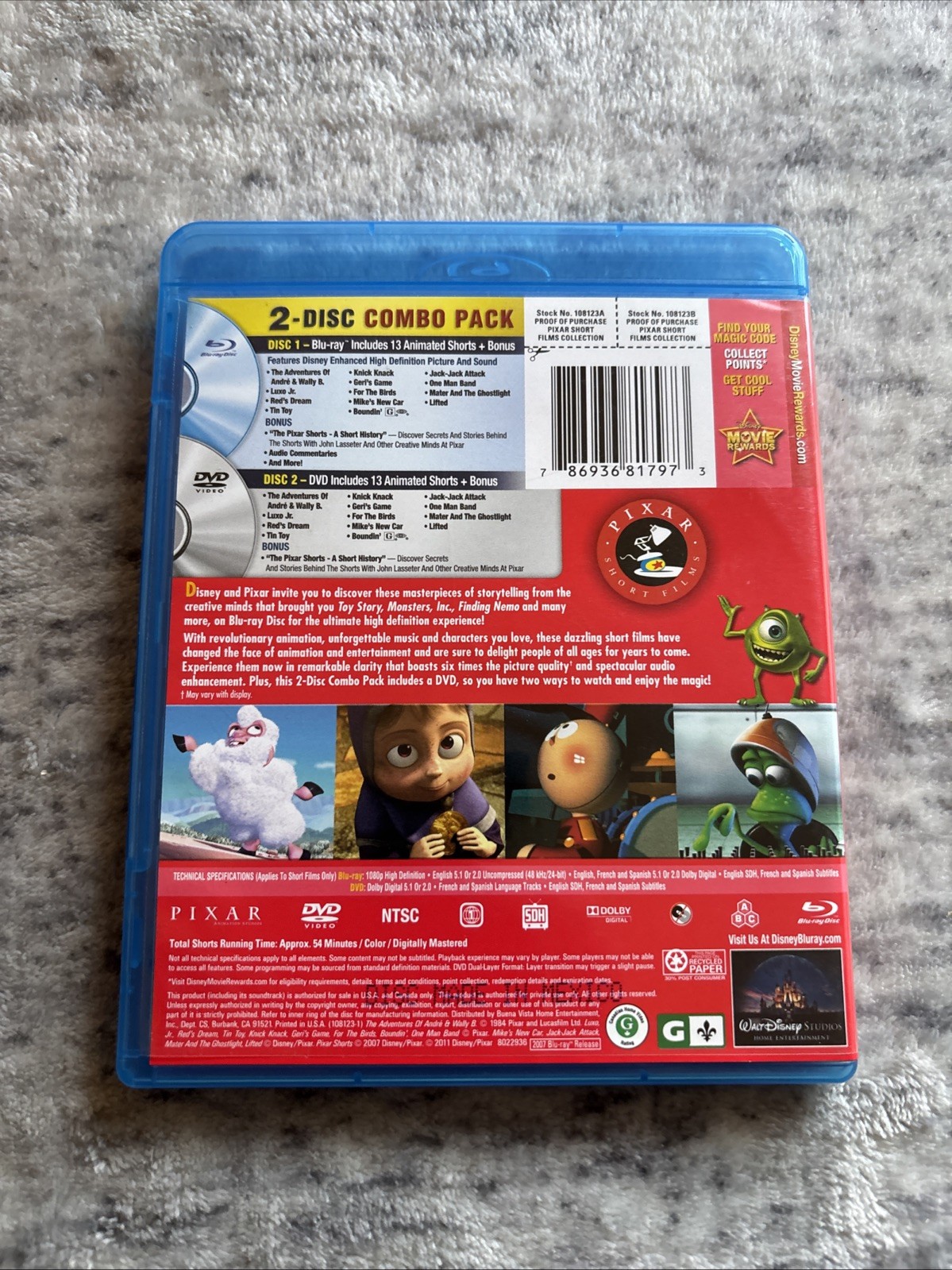 Pixar Short Films Collection: Volume 1 (Blu-ray)