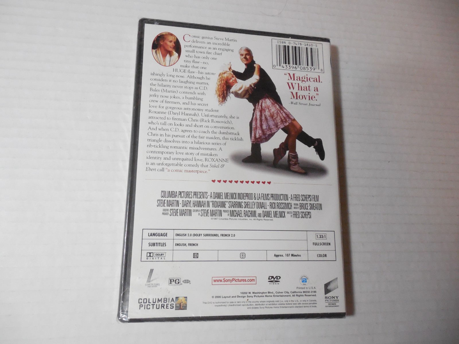 Roxanne Steve Martin Daryl Hannah New Factory Sealed OOP DVD