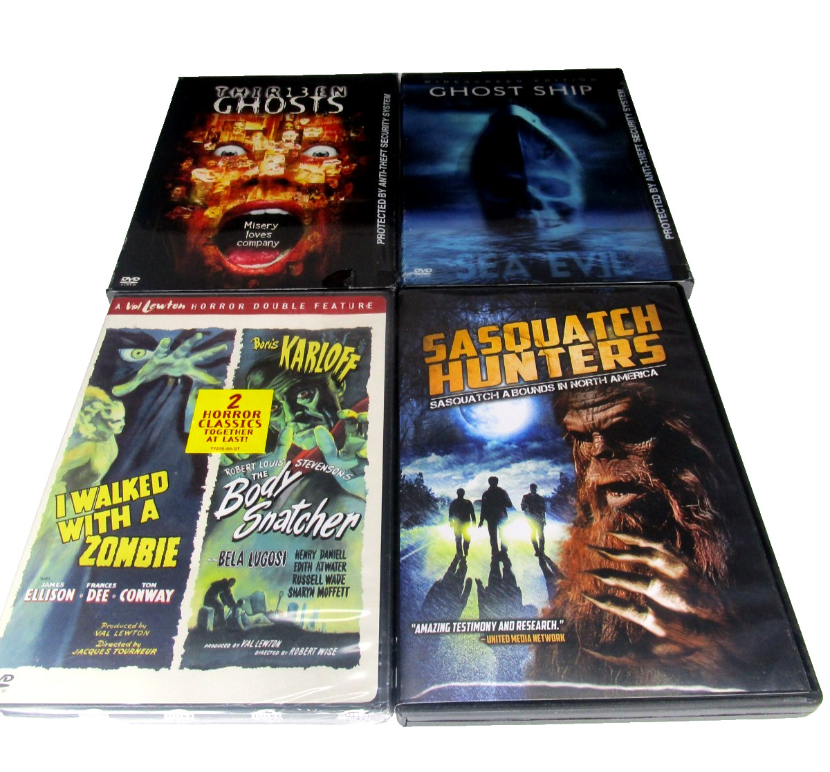 LOT OF 4 NEW & SEALED Horror Supernatural DVD Movies~Ghost Ship, Ghosts, etc
