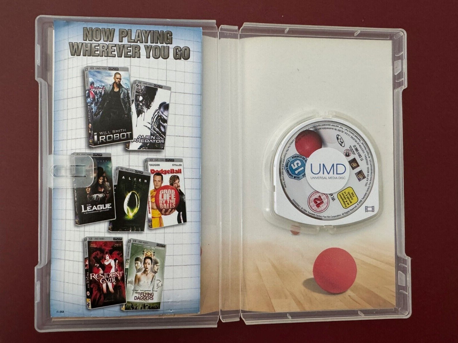UMD Movie: Dodgeball Grab Life by The Balls (Sony Playstation Portable) Region 2