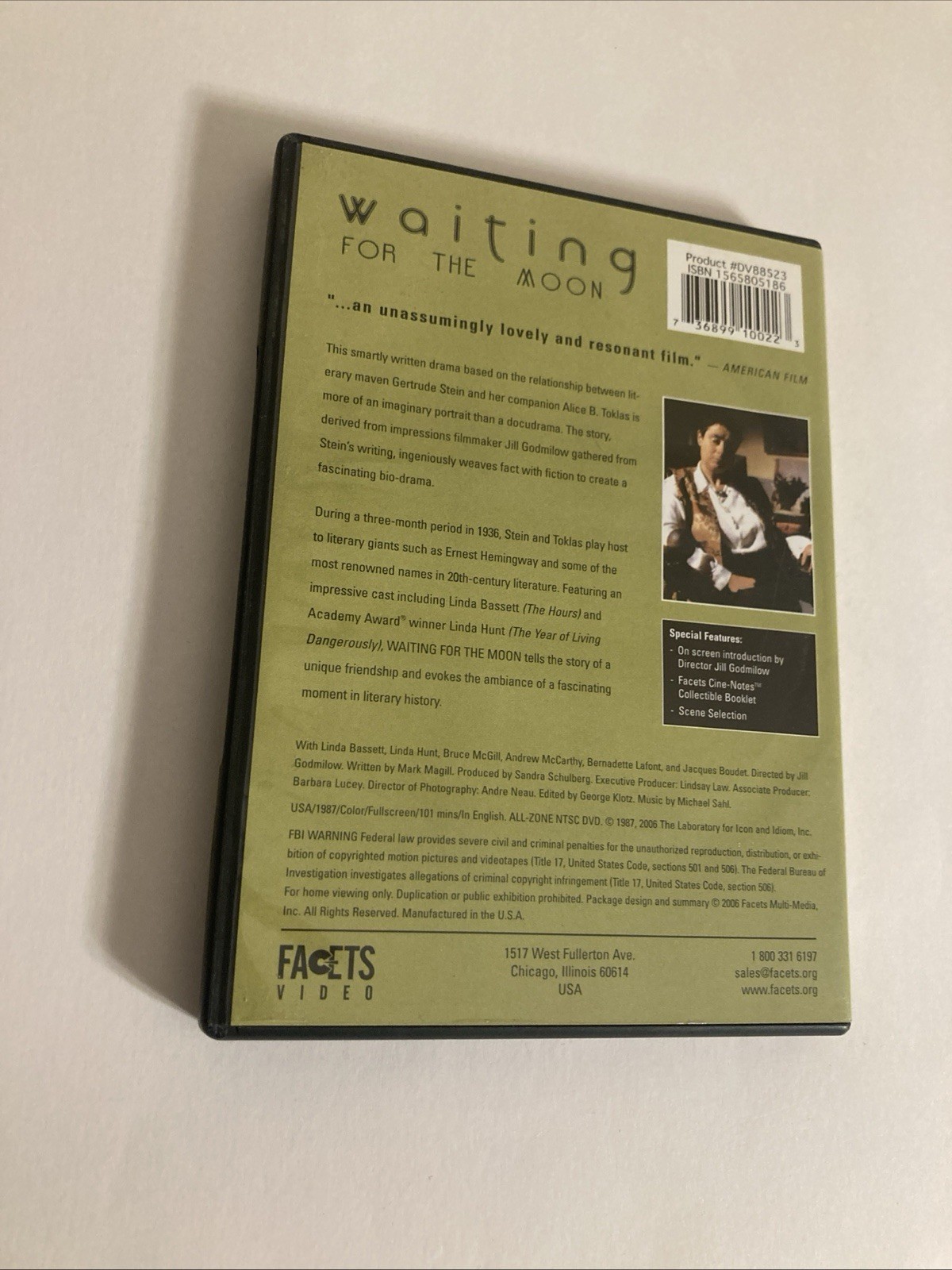 Waiting For The Moon DVD Linda Bassett Linda Hunt 1987 Movie (RARE)