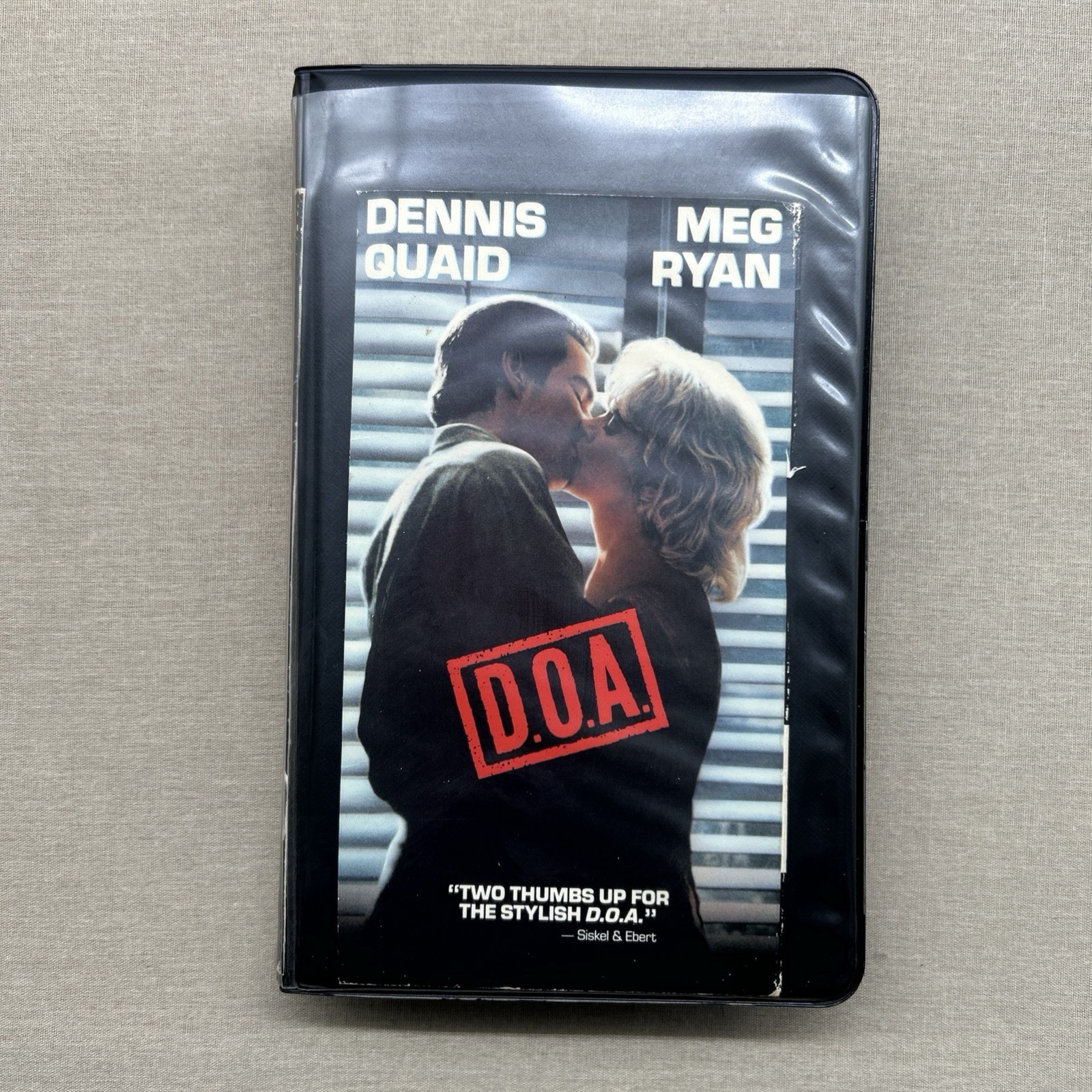 D.O.A. (VHS 1988) Neo-Noir Murder Mystery Dennis Quaid Meg Ryan Daniel Stern +