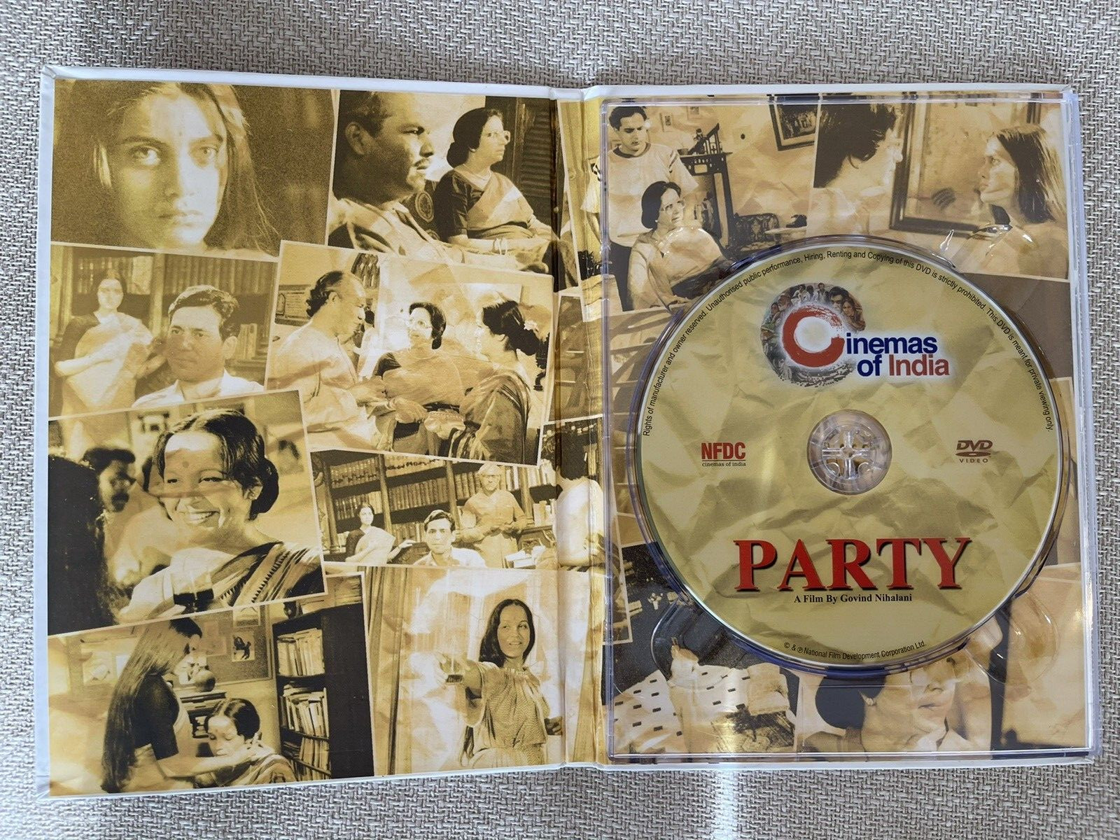 PARTY 1984 DVD Color Bollywood Movie By NFDC Collector’s Edition Govind Nihalani