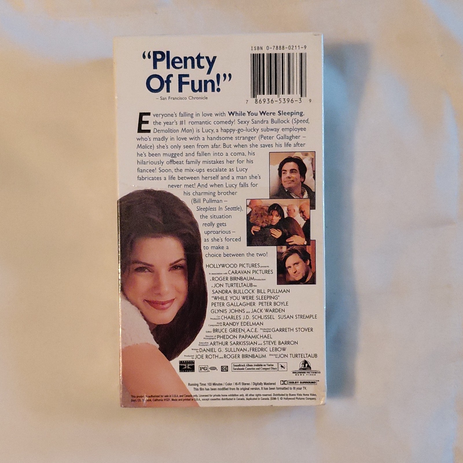 Hollywood Pictures While You Were Sleeping VHS Sandra Bullock Bill Pullman Come…