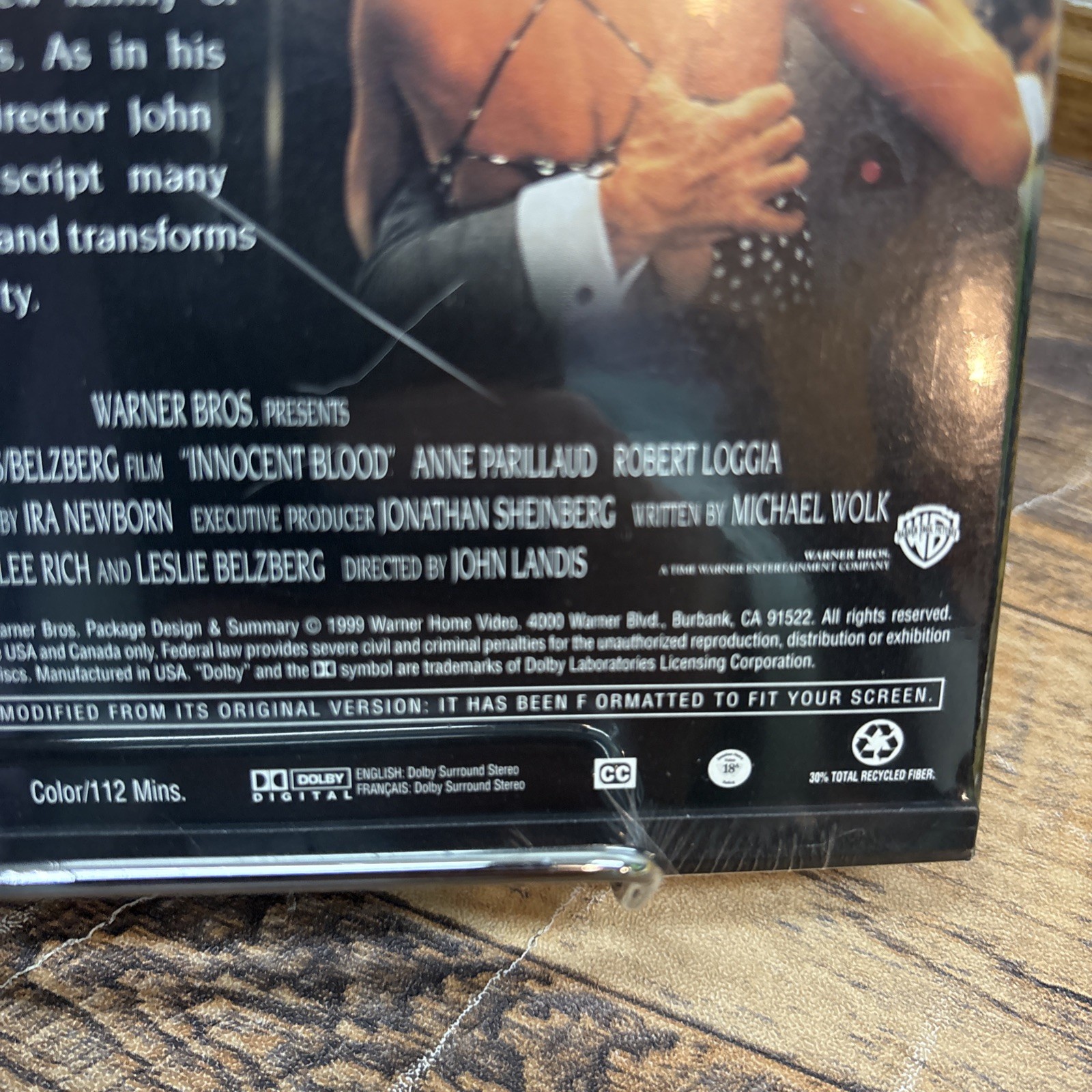 Innocent Blood DVD 1999 NEW Sealed Snap Case John Landis Vampire Horror Movie