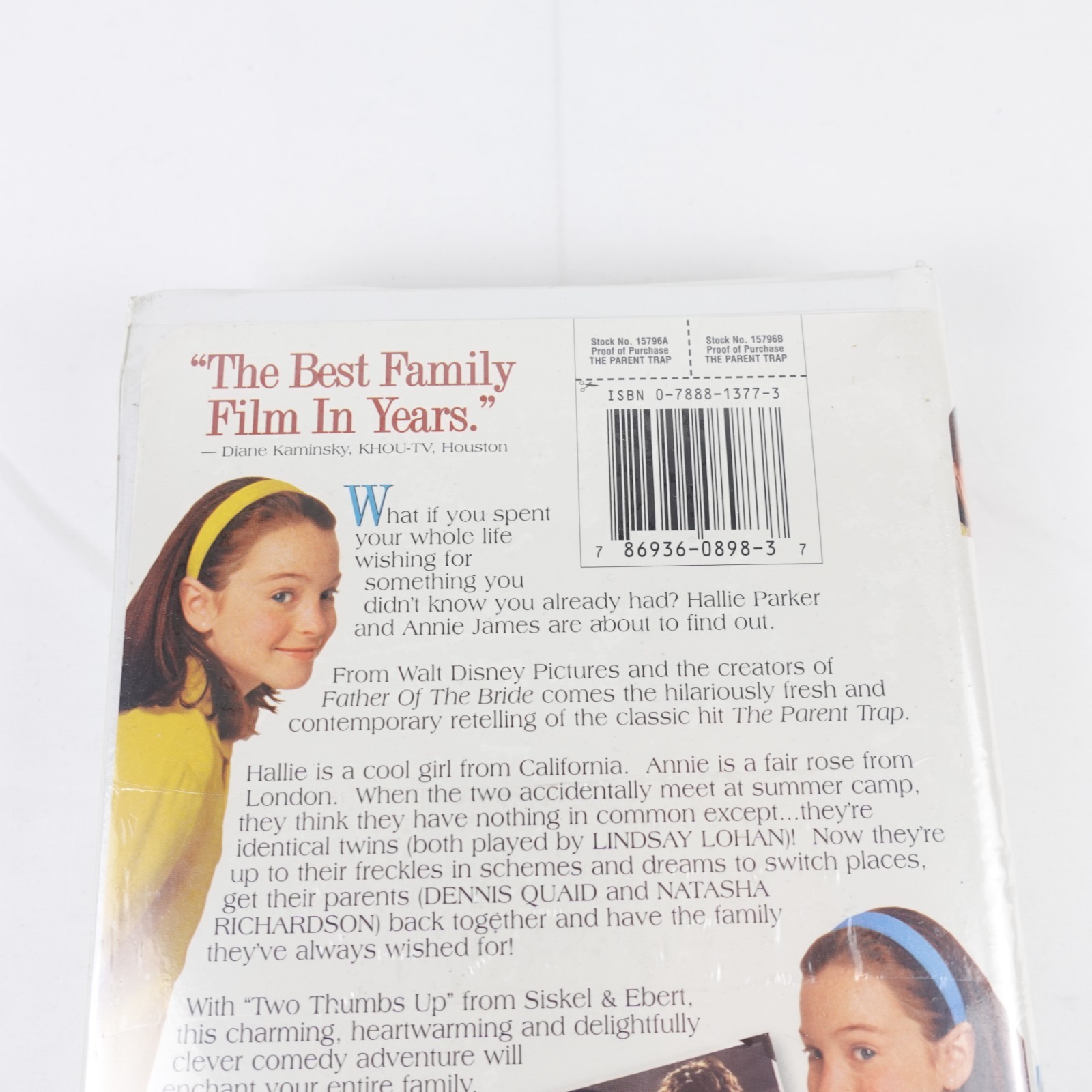 The Parent Trap VHS 1998 Disney, Lindsey Lohan New Factory Sealed
