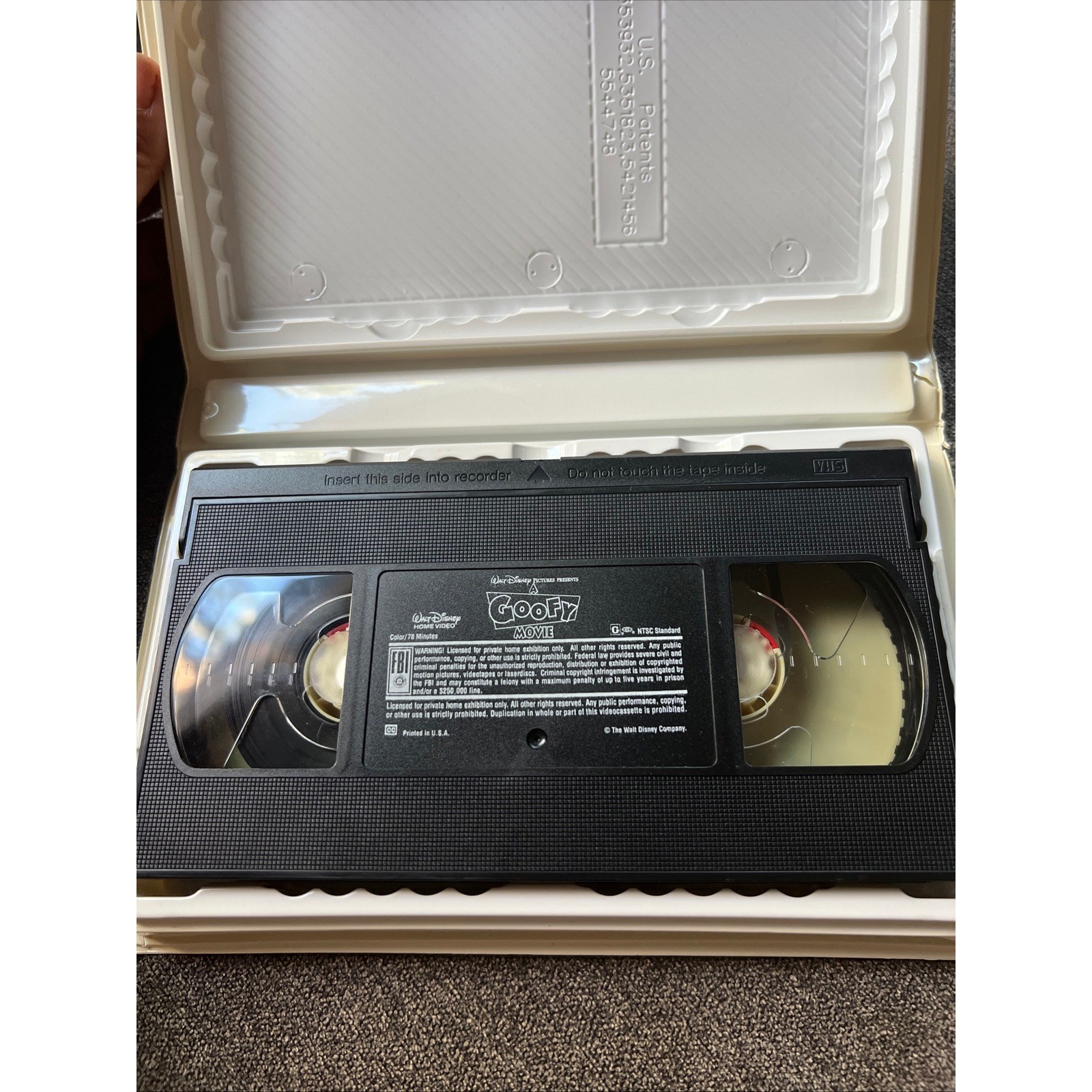 Disney A Goofy Movie VHS Kids OS Multi Color Clamshell Case 4658