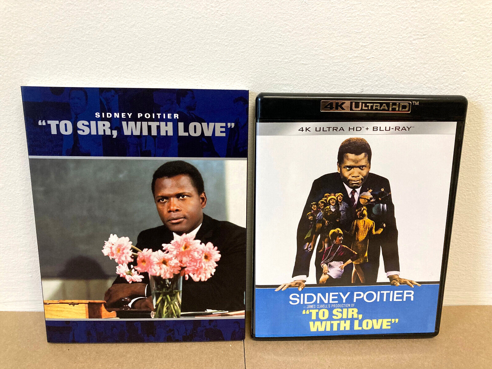 TO SIR, WITH LOVE w/slipcase (4K UHD + Blu-Ray) Sidney Poitier – Discs Unwatched