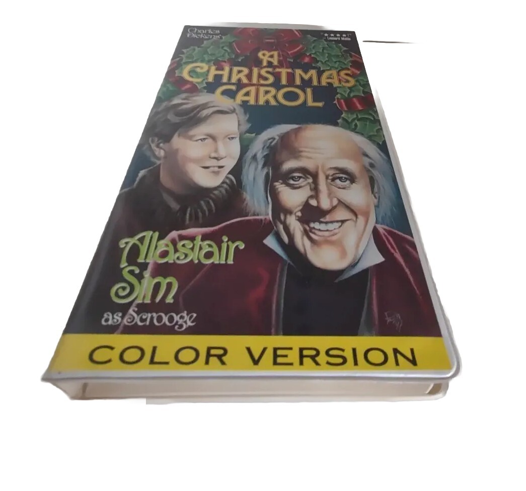 Vtg Charles Dickens A Christmas Carol Color Version 1994 Vhs Collectible Movie