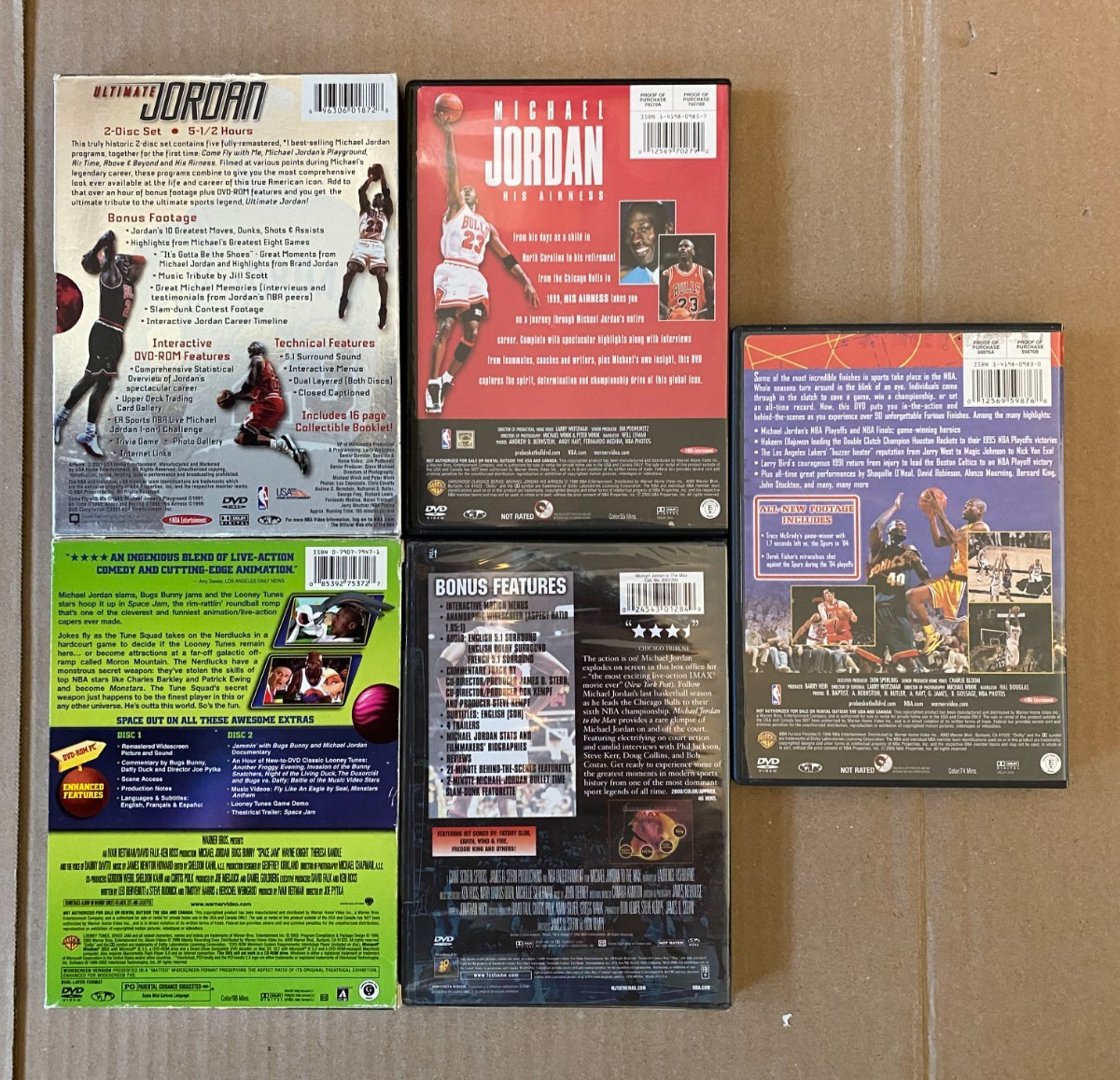 MICHAEL JORDAN DVD Lot! Chicago Bulls, Basketball, Lebron James, Kobe Bryant
