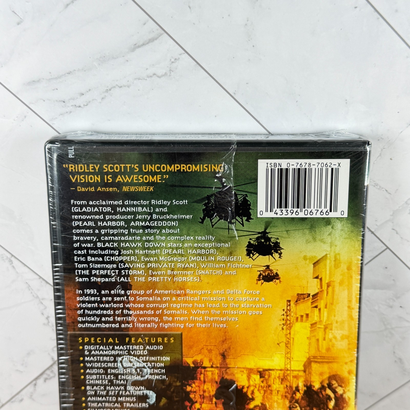 Black Hawk Down (DVD, 2001) Widescreen Josh Hartnett NEW SEALED