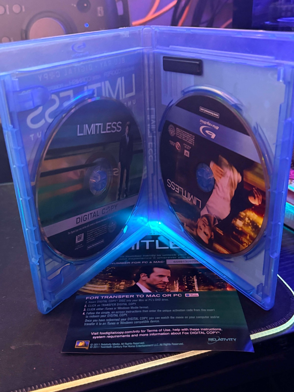 Limitless (Unrated Extended Edition) (Blu-ray, 2011)