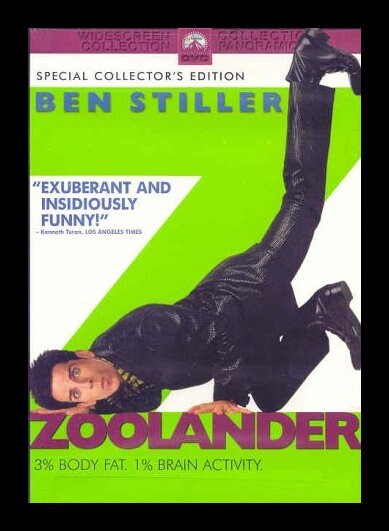 Zoolander DVD THE MOVIE Ben Stiller Owen Wilson Christine Taylor Will Ferrell