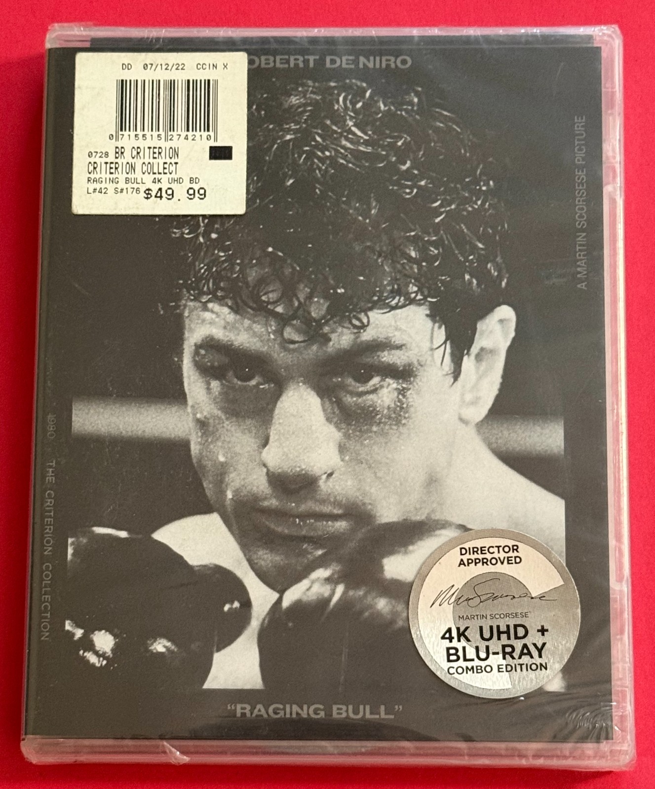 *RAGING BULL* THE CRITERION COLLECTION 4K ULTRA HD + BLU-RAY NEW