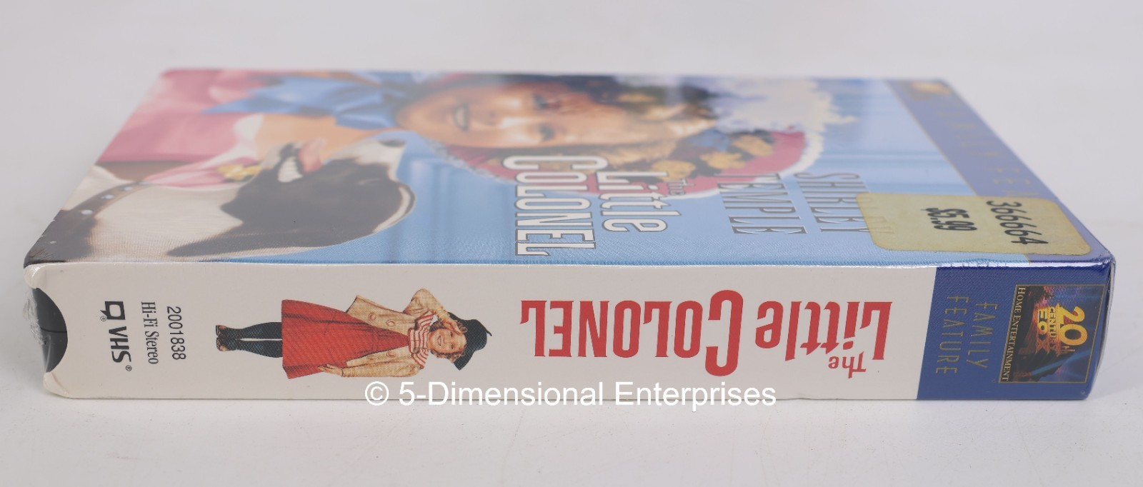 NEW Shirley Temple 3 VHS LITTLE COLONEL DIMPLES CURLY TOP Fox Family Feature