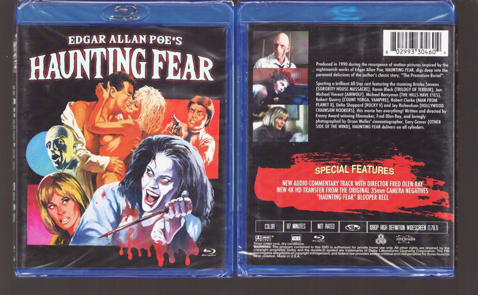 Haunting Fear (Blu-ray) 1990 Horror – Brinke Stevens – New & Sealed