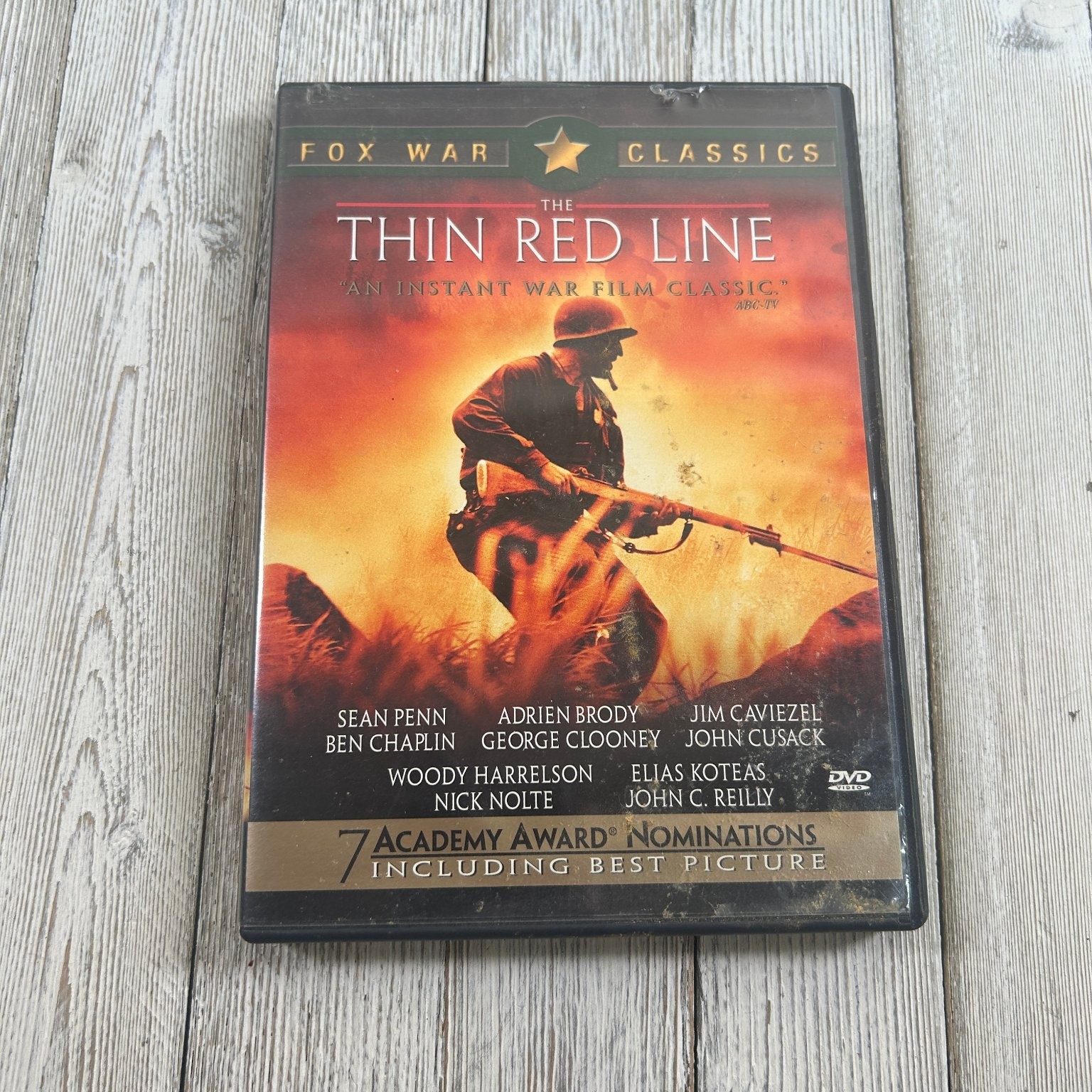 The Thin Red Line DVD 1998 FOX WAR CLASSICS Terrence Malick Sean Penn
