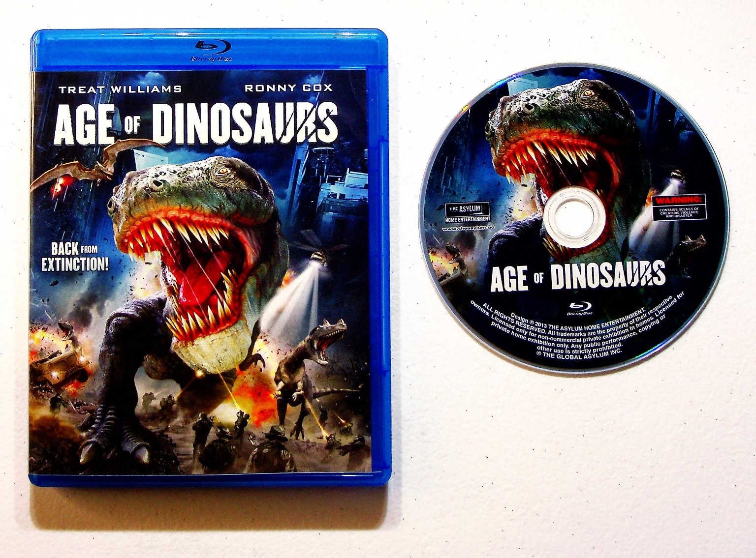 Age of Dinosaurs Blu-ray 2013 Treat Williams Ronny Cox Prehistoric Features