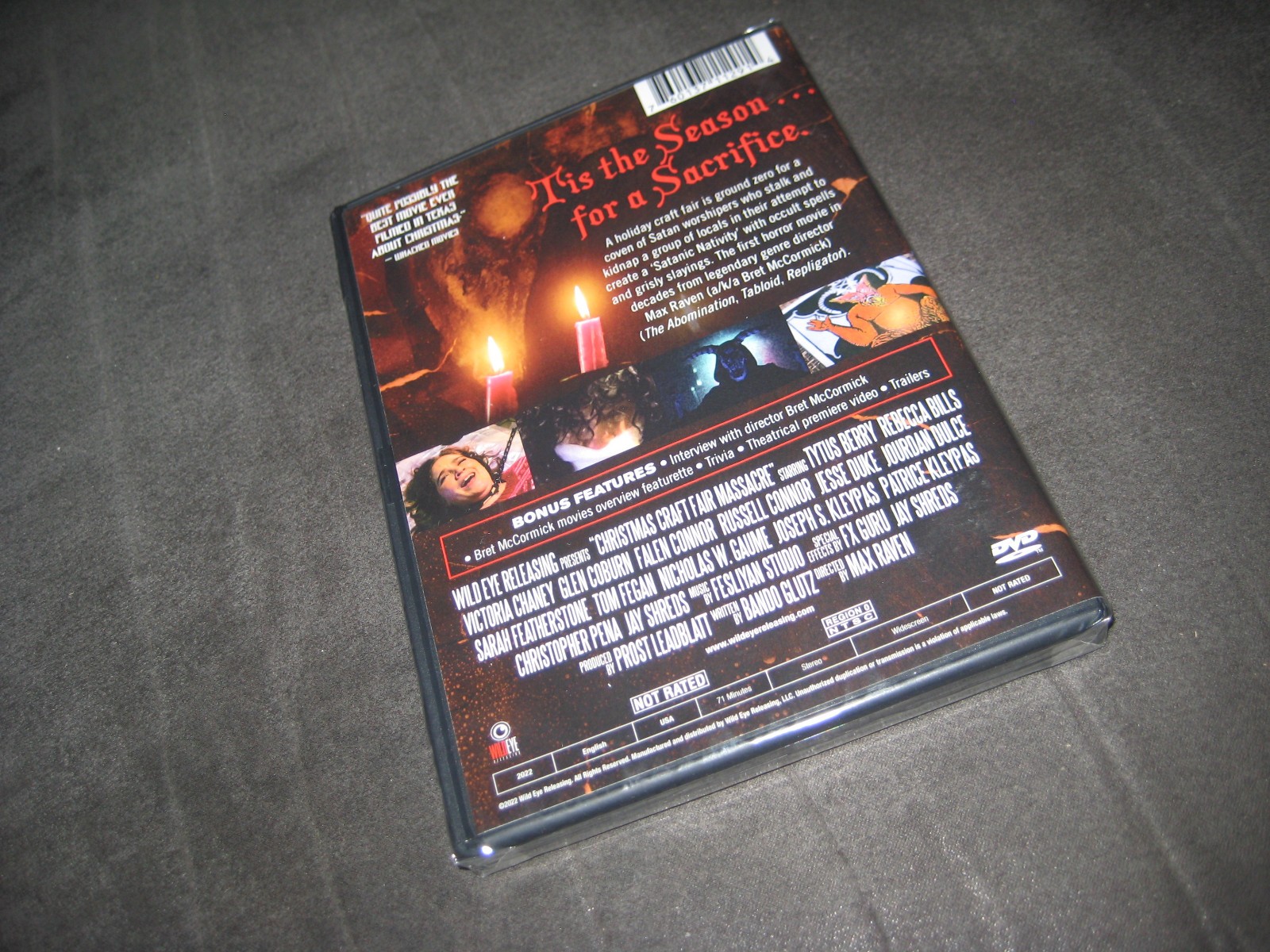 CHRISTMAS CRAFT FAIR MASSACRE (DVD 2022) BRAND NEW – NOT RATED – WIDESCREEN