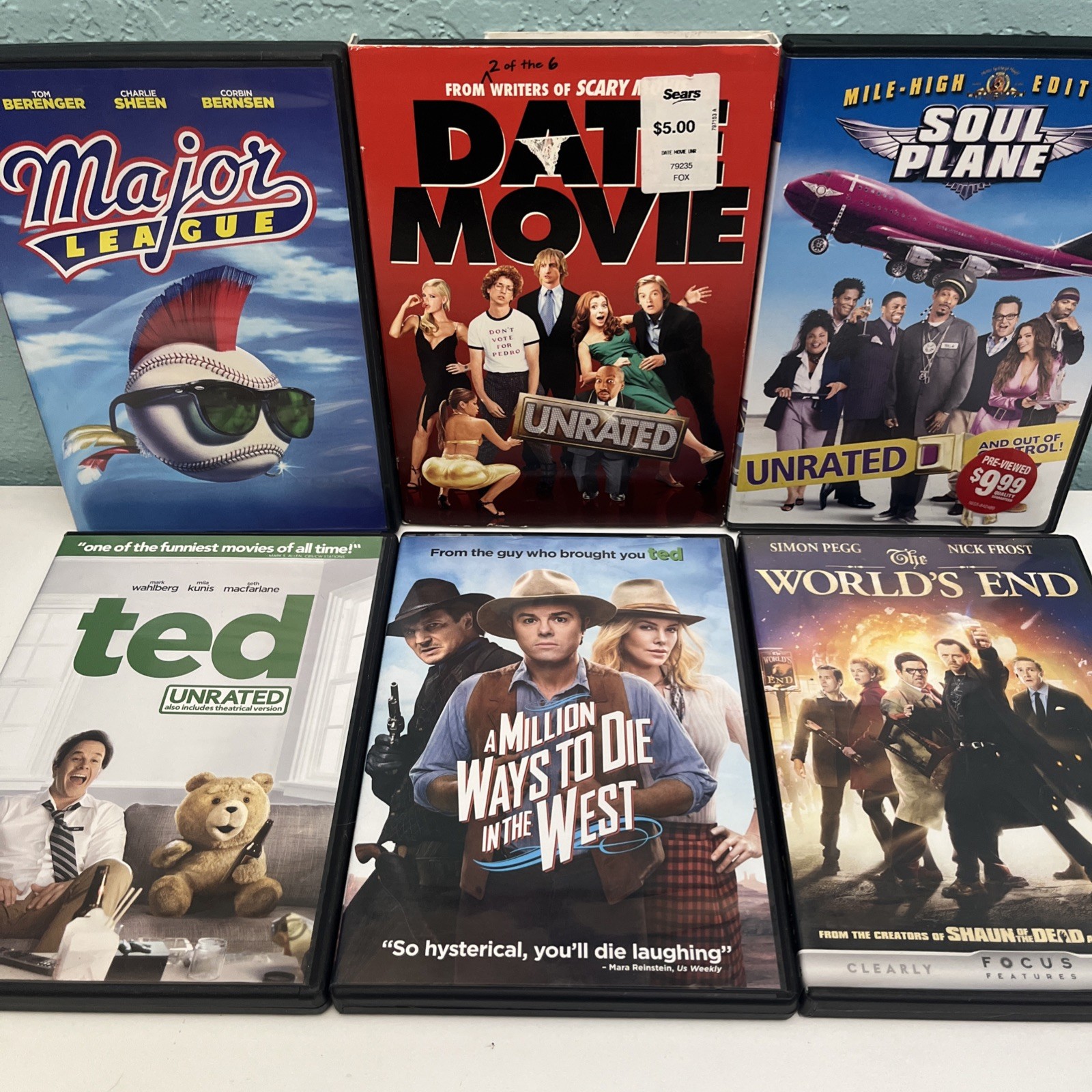 DVD Lot Of Funny Parody Comedy – Date Movie, Soul Plane, & More – FREE SHIPPING