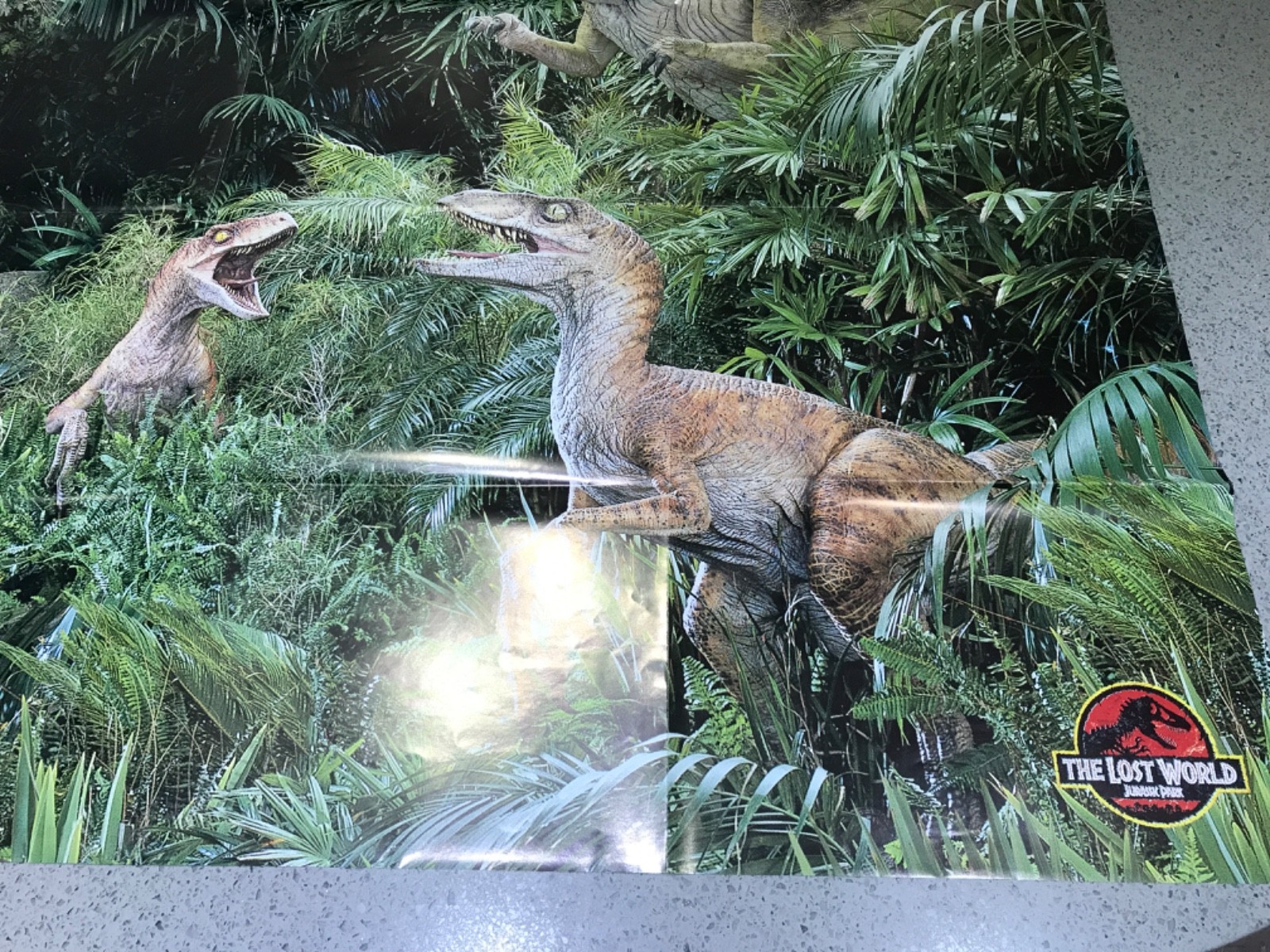 Huge JURASSIC PARK – THE LOST WORLD 40×60″ Subway Film Movie Cinema Poster 1996