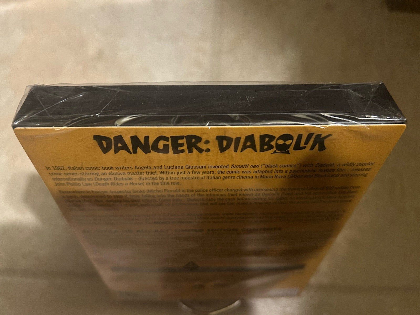 Danger Diabolik 4K UHD Blu-ray (UK)[1968] Eureka Slip Sleeve Cover – ShipNextDay