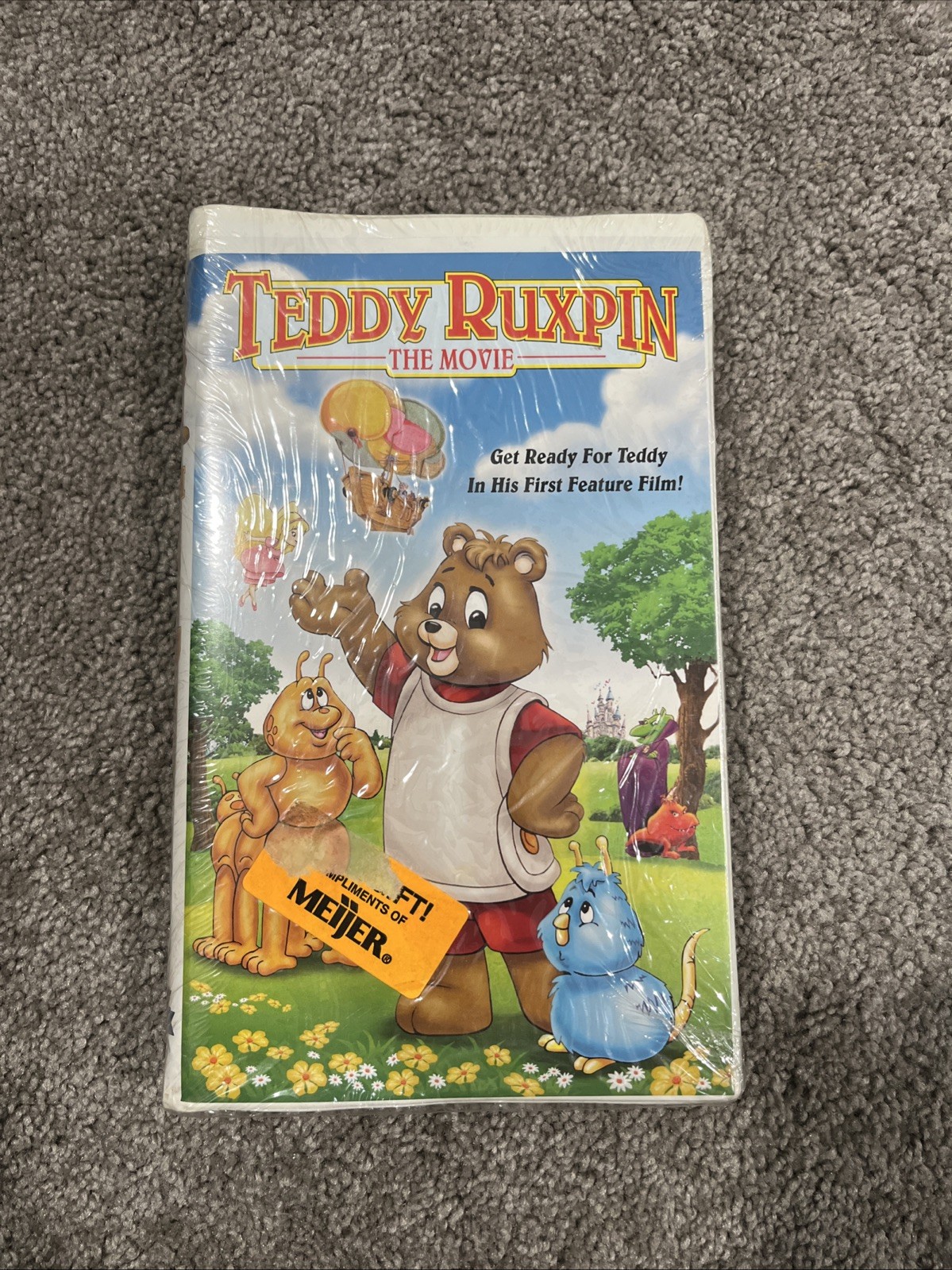 Teddy Ruxpin The Movie VHS Clam Shell Blue Steel Sealed Rare HTF