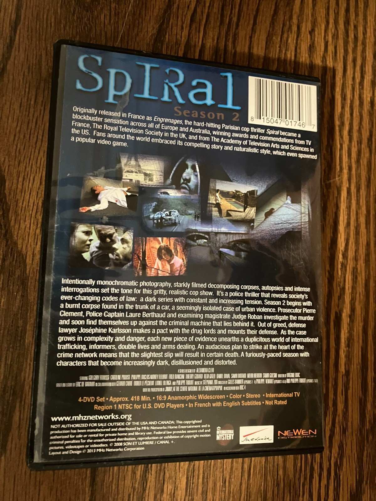 SPIRAL, Season 2, French Series DVD, 4-disc, Region 1, Eng subtitles-FREE SHIP