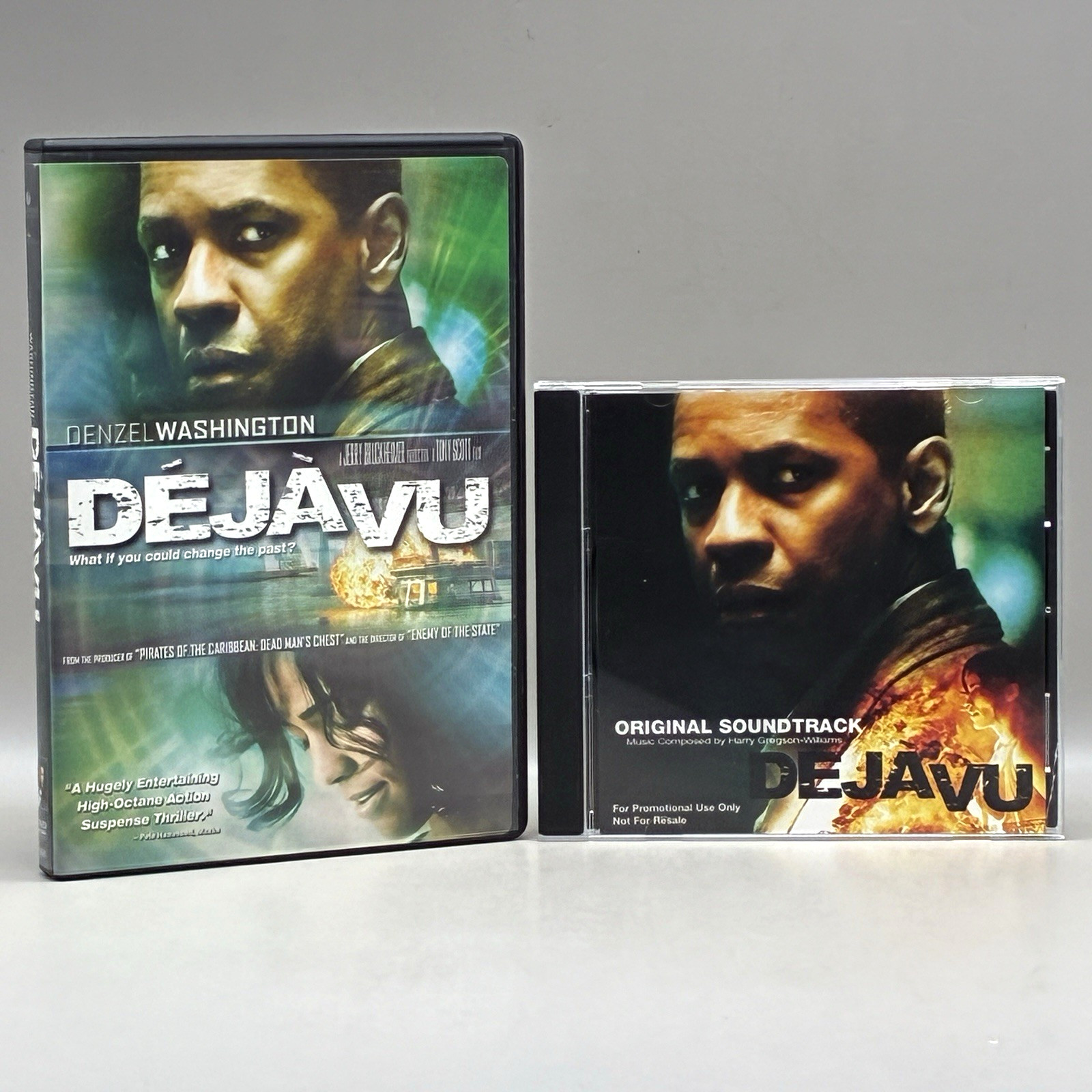 Deja Vu DVD + RARE Original Soundtrack CD (Lot of 2) 2006 Denzel Washington