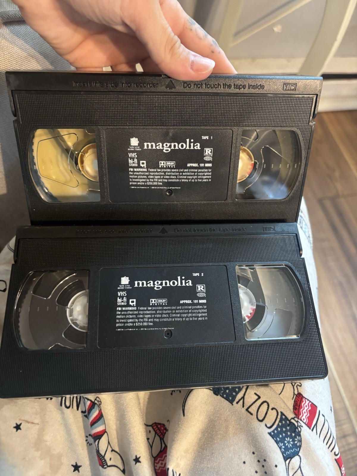 Magnolia 2000 VHS Sealed 2-Tape Set Tom Cruise, Philip Seymour Hoffman