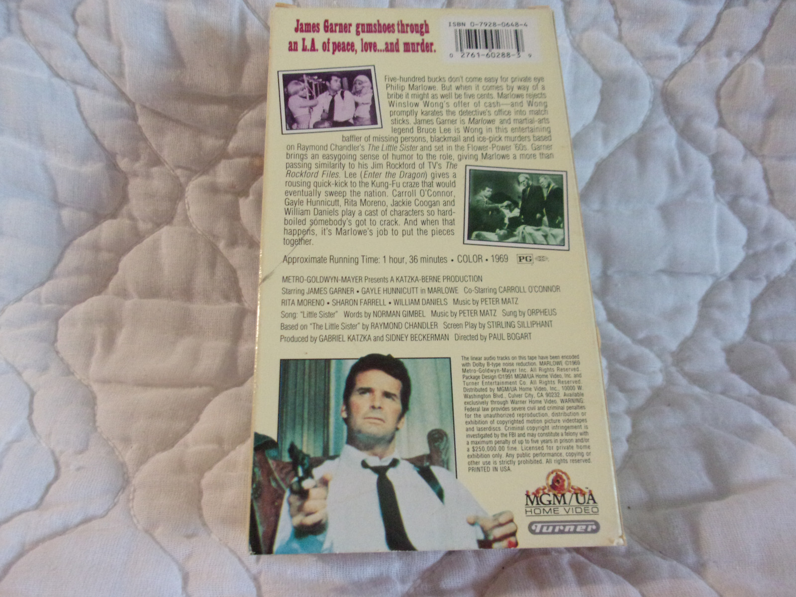 MARLOWE VHS JAMES GARNER BRUCE LEE RITA MORENO CARROLL O’CONNOR CRIME DRAMA 60’S