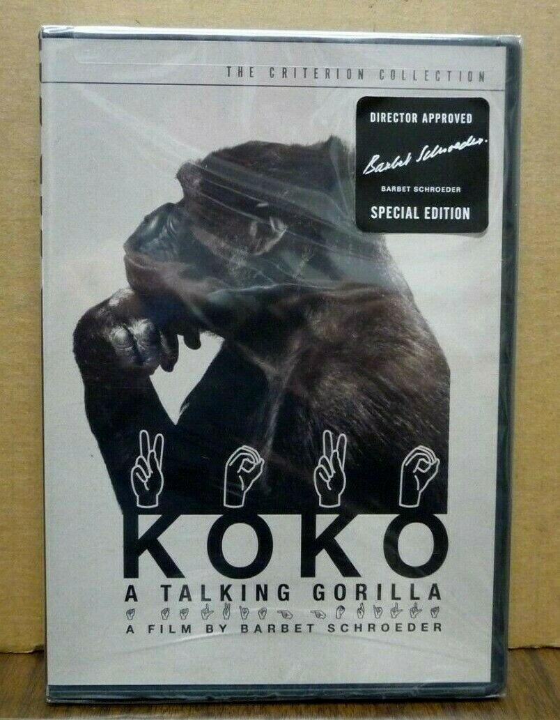 KOKO – A TALKING GORILLA (Criterion Collection #340 DVD) Barbet Schroeder – NEW!