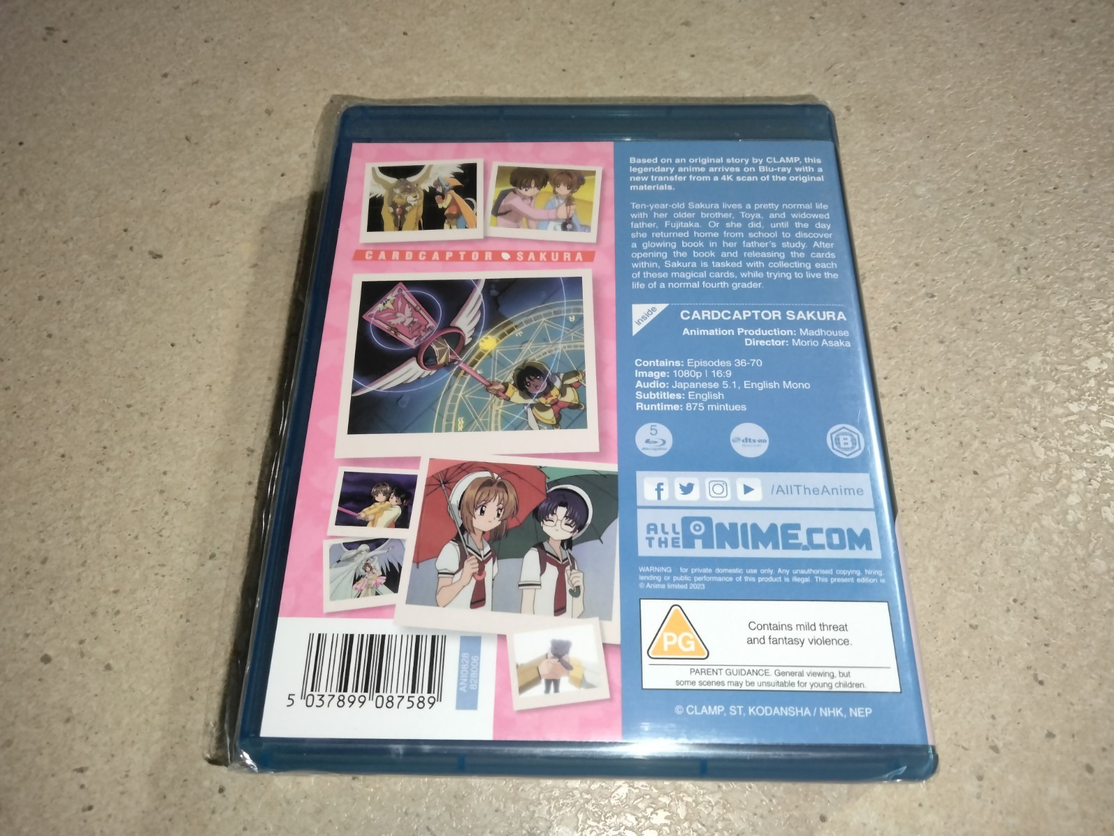 NEW Cardcaptor Sakura 1998 Complete Series Blu-ray REGION B Anime 10 Discs