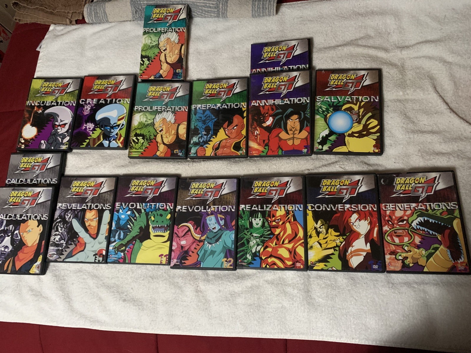 Lot Of Dragon Ball Gt Dvds