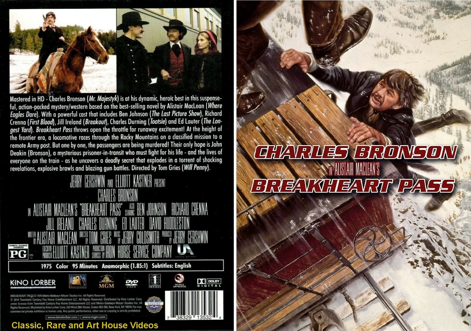Breakheart Pass ~ New DVD ~ Charles Bronson, Ben Johnson (1975)