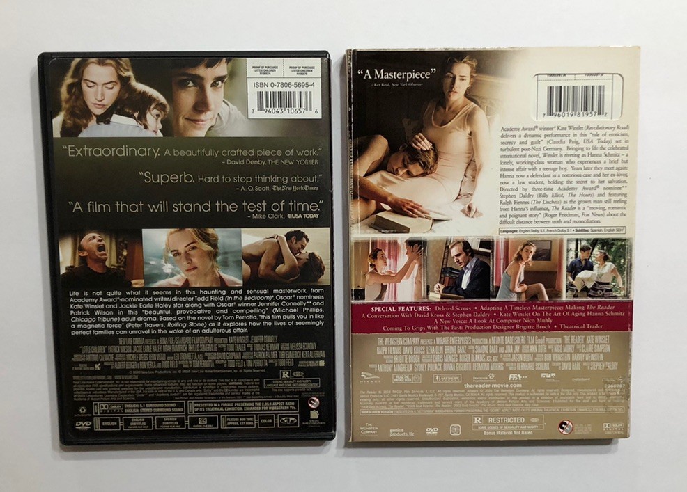 DVD LOT OF (6) DRAMA THRILLER EROTIC SHOWGIRLS BOOGIE NIGHTS THE READER