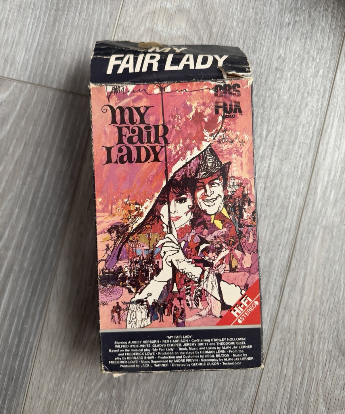 CBS FOX Video My Fair Lady VHS 1964 G Hi-Fi Stereo Closed Captioned NTSC