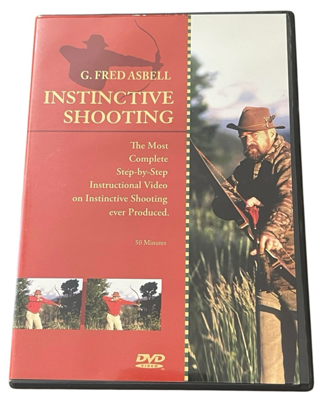 G Fred Asbell Instinctive Shooting DVD Instructional Bowshooting Hunting Video