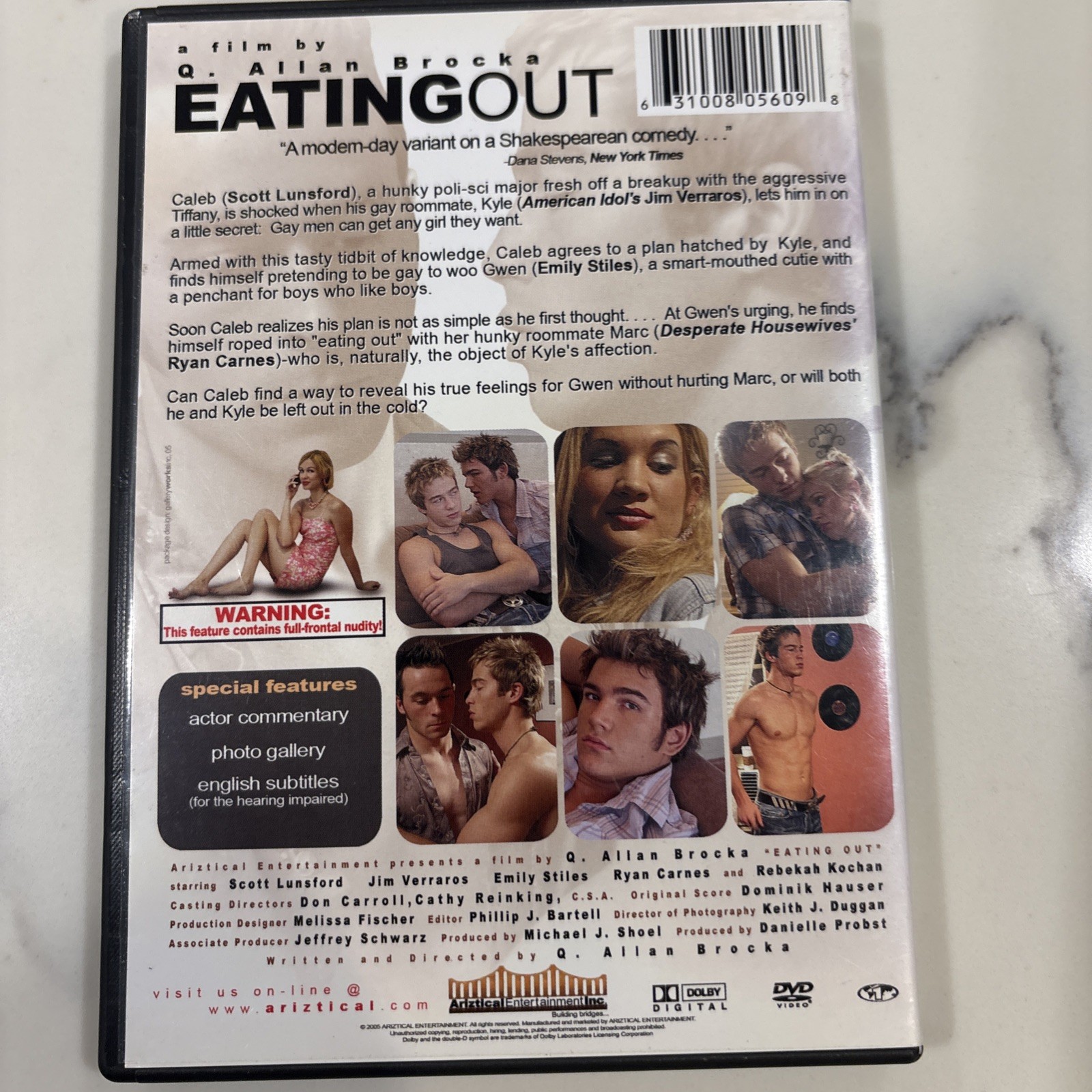Eating Out (DVD, 2004) Scott Lunsford, Jim Verraros. Funny, Sexy Gay Film