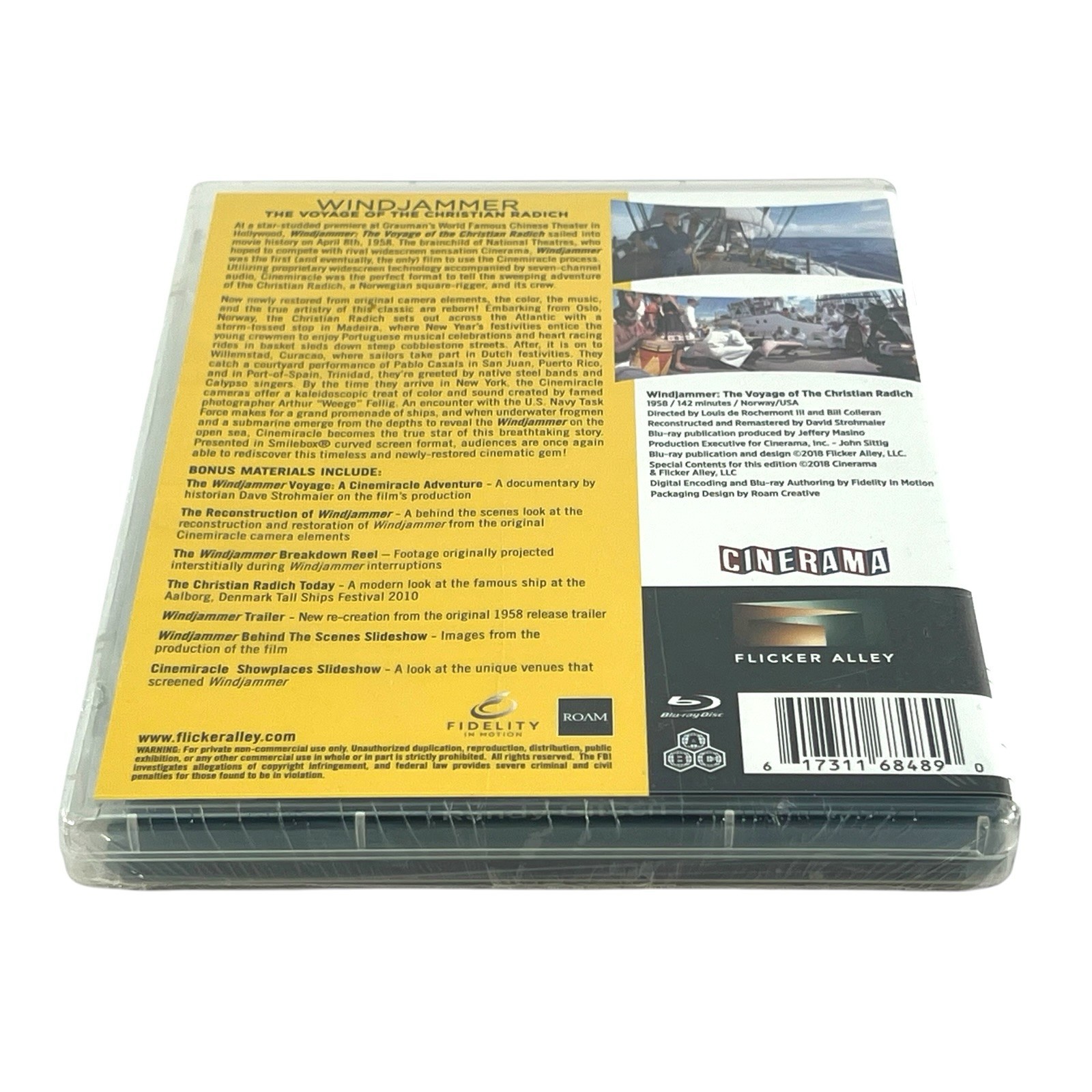 Windjammer: The Voyage of the Christian Radich (Restored Cinerama) [New Blu-ray]