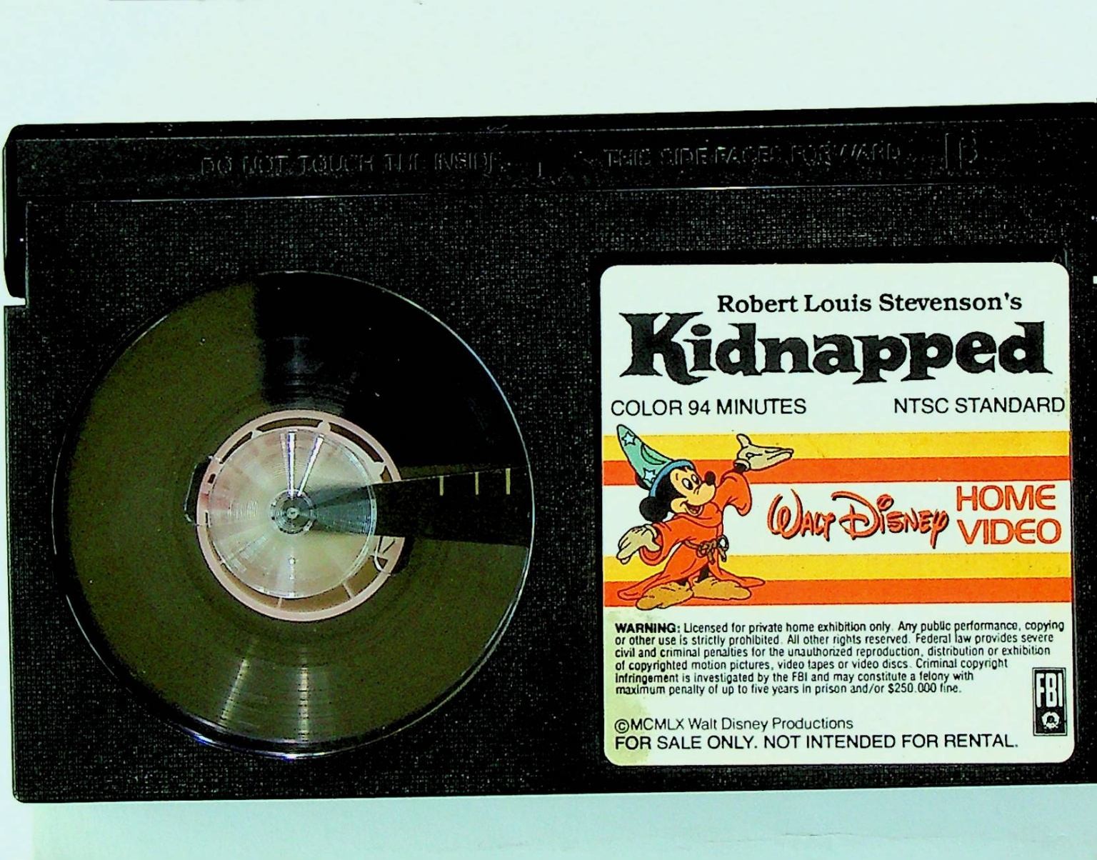 Walt Disney Home Video Kidnapped BETA Videocassette 94 Min NTSC 111BS