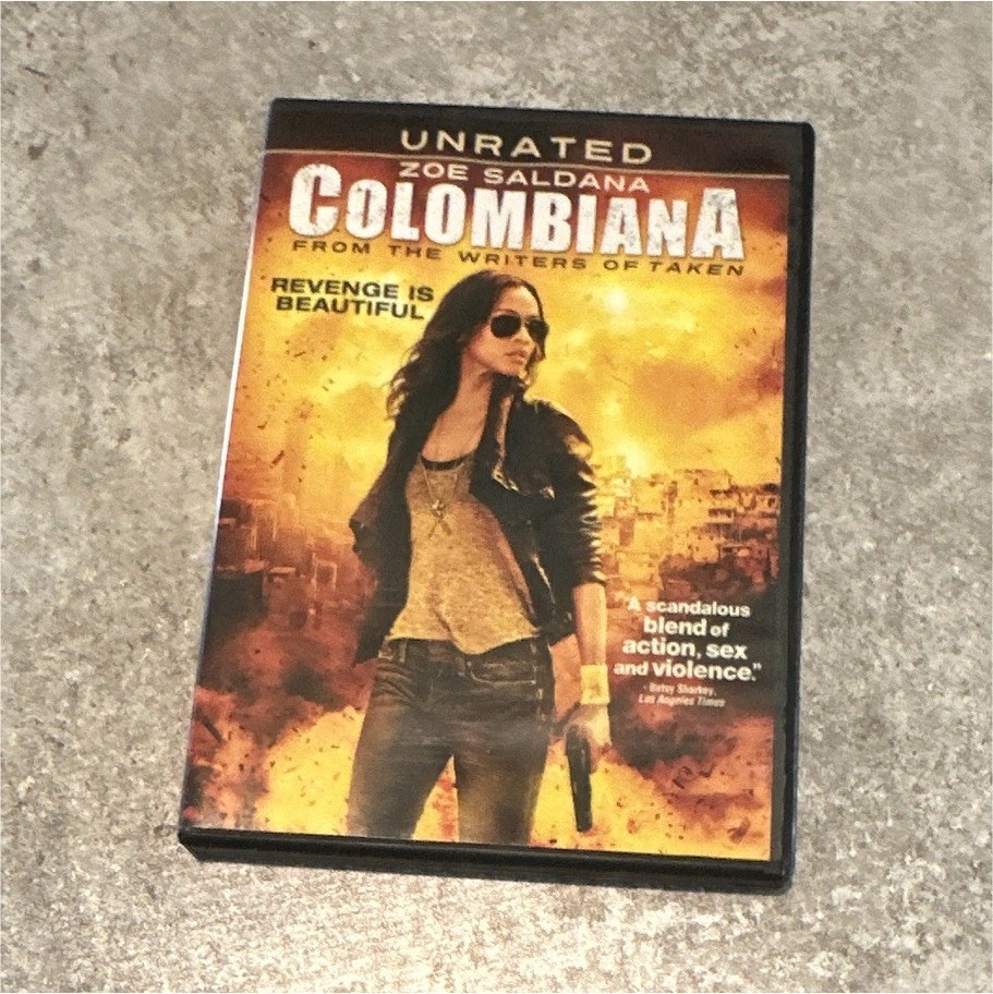 Colombiana Unrated DVD Zoe Saldana Olivier Megaton Action English NR