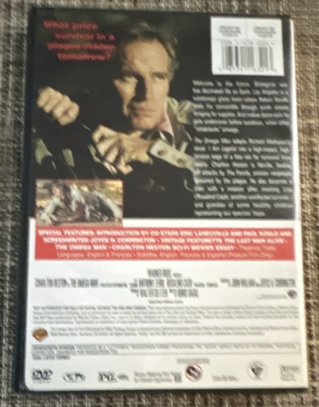 Omega Man Widescreen DVD Charlton Heston Science Fiction Action