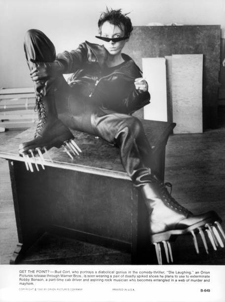 Bud Cort Wearing Spiked Boots In A Scene 1980s OLD PHOTO