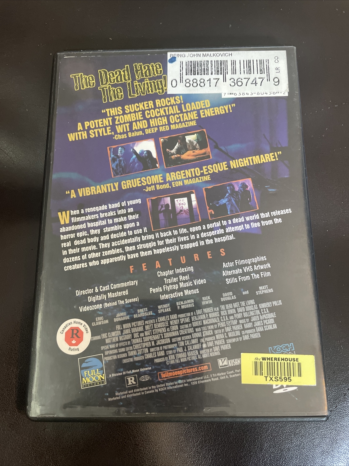 The Dead Hate the Living DVD Dave Parker