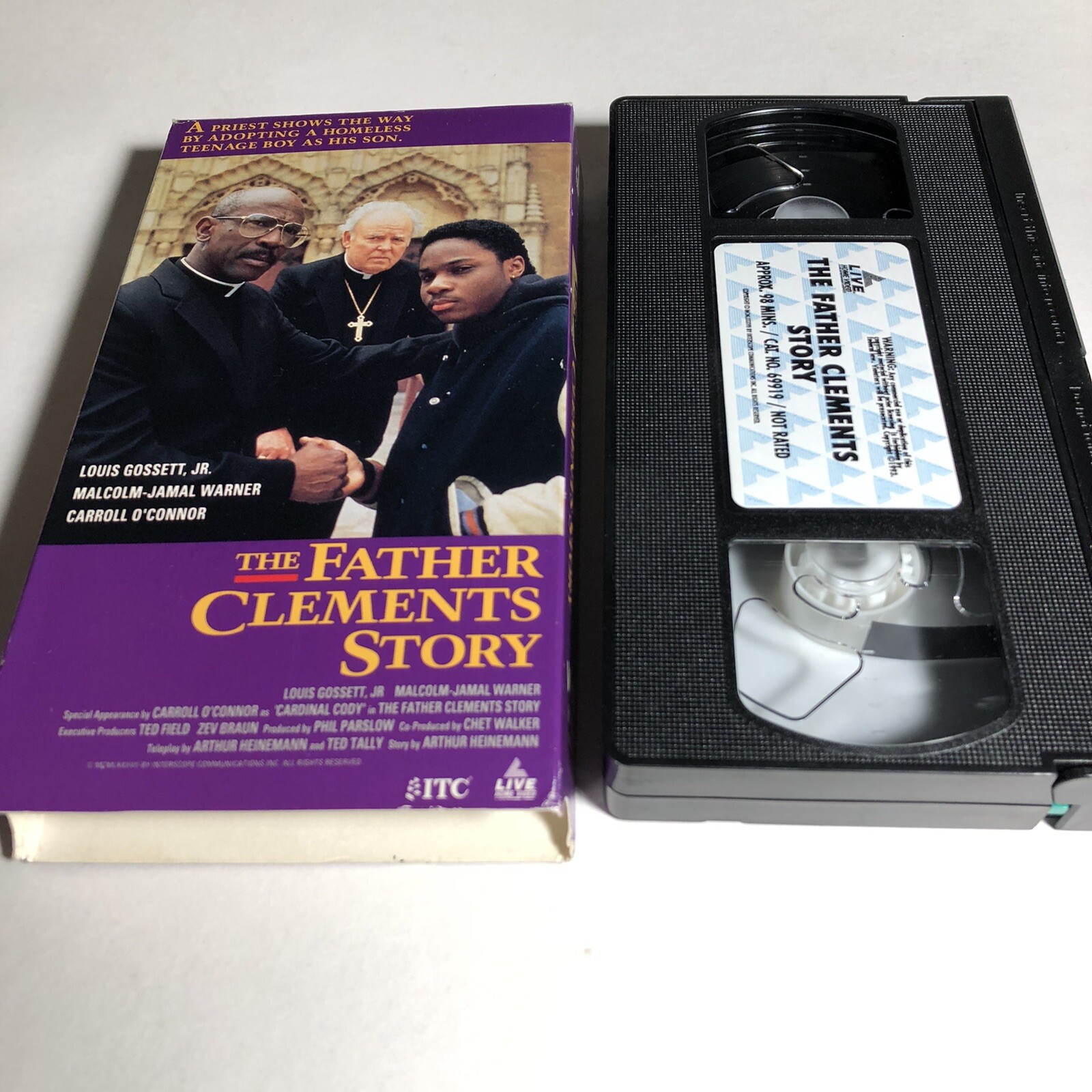 THE FATHER CLEMENTS STORY Louis Gossett, Jr. VHS Carroll O’Connor