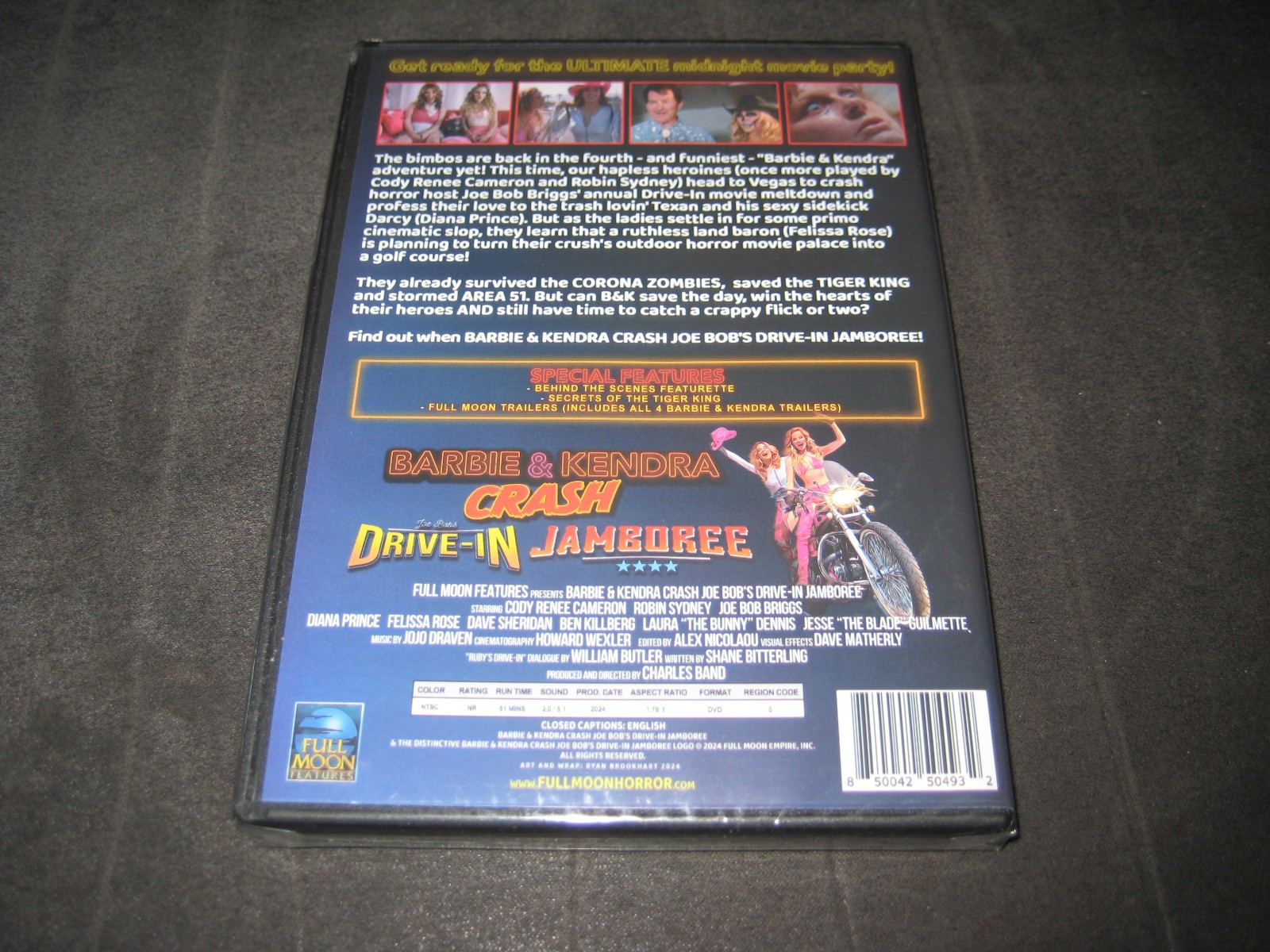 BARBIE & KENDRA CRASH JOE BOB’S DRIVE-IN JAMBOREE (DVD 2024) BRAND NEW – NR – WS